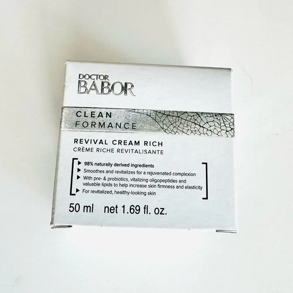 NEW DOCTOR BABOR Revival Cream Rich Clean Skin $90 Anti Aging Face Moisturizer